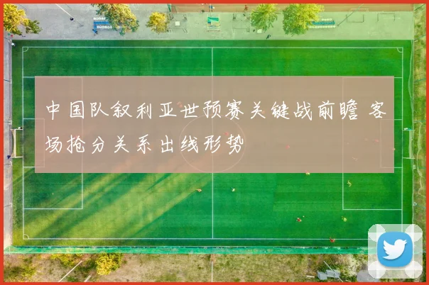 中国队叙利亚世预赛关键战前瞻 客场抢分关系出线形势